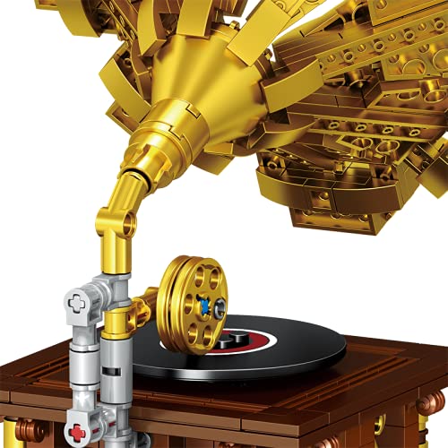 Retro Gramophone Building brick Model 582pcs